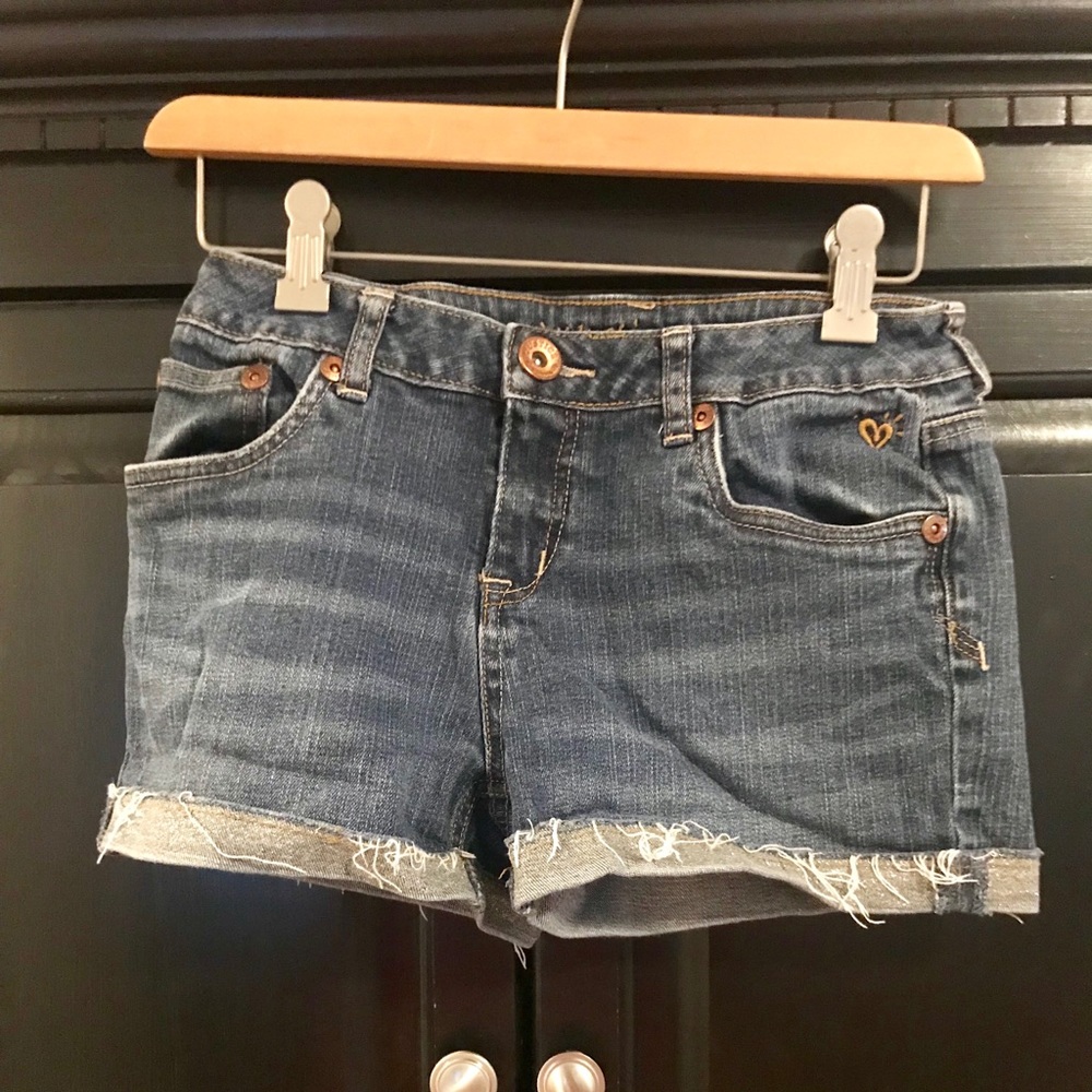 Denim jean shorts with a little sparkle